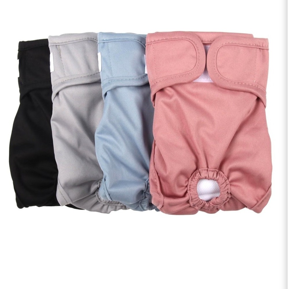 Joy Dog Reusable Female Dog Diapers XS 4 Pack Multi Color